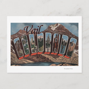 Cartão Postal Vail, ColoradoLarge - Letra ScenesVail, CO