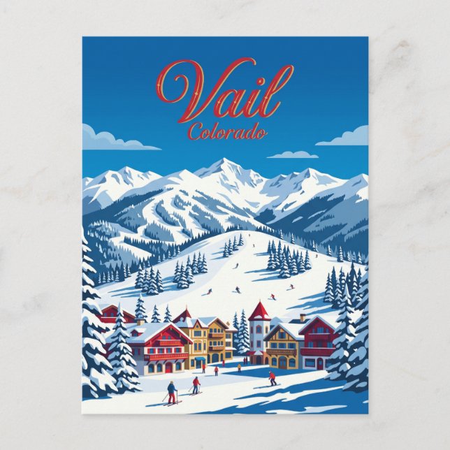 Cartão Postal Vail Mountain Resort EUA (Frente)