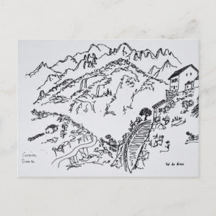 Cartão Postal Val d'Asco robusto Córsega, França