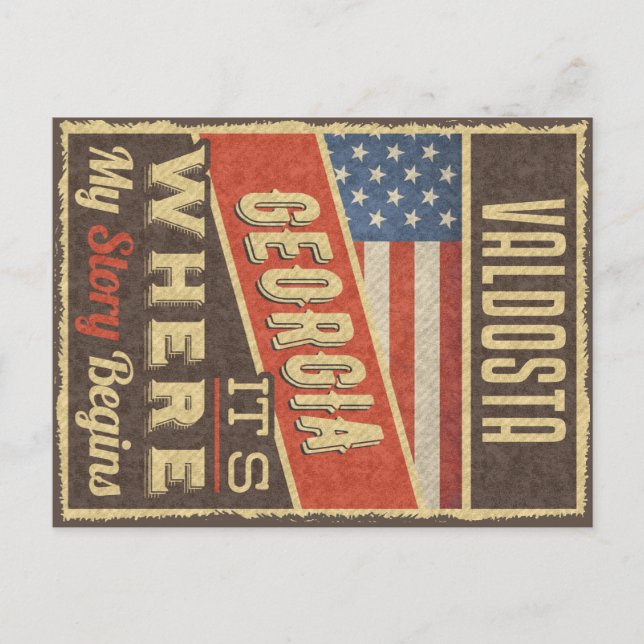Cartão Postal Valdosta Georgia (Frente)