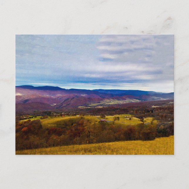 Cartão Postal Vale da Alemanha no outono, Virgínia Ocidental (Frente)