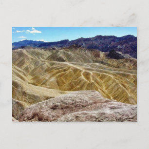 Cartão Postal Vale da Morte, Zabriskie Point Deserto