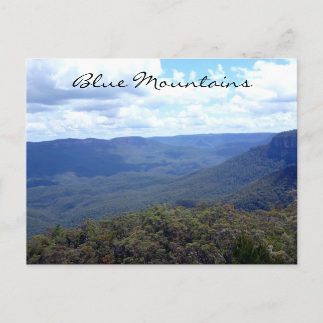 Cartão Postal vale das montanhas azuis (Frente)
