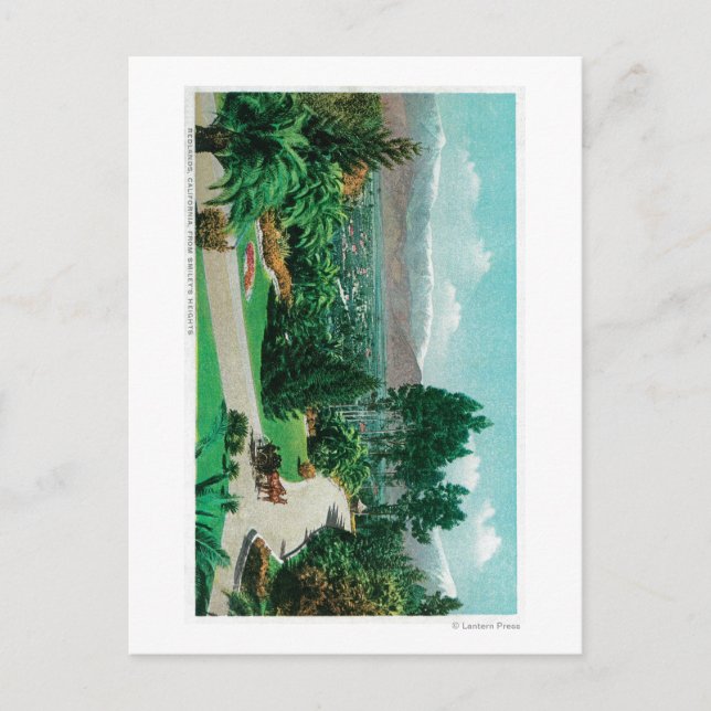 Cartão Postal Vale das Redlands e pomares de Smiley (Frente)