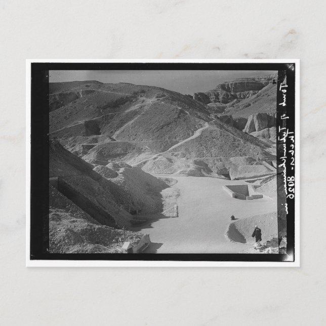 Cartão Postal Vale das Túmulas Reais, Mostrando Tutankhaman c. 1 (Frente)