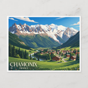 Cartão Postal Vale de Chamonix França