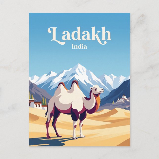 Cartão Postal Vale de Nubra Índia (Frente)
