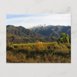 Cartão Postal Vale de Ojai com Neve