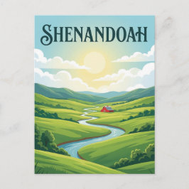 Cartão Postal Vale de Shenandoah