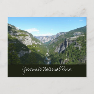 Cartão Postal Vale de Yosemite no Parque Nacional de Yosemite