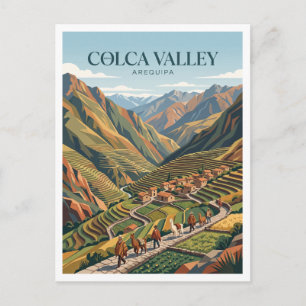 Cartão Postal Vale do Colca Chivay Peru