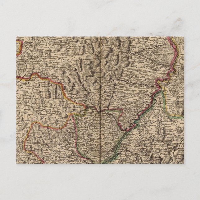 Cartão Postal Vale do Reno na Alemanha e França (Frente)