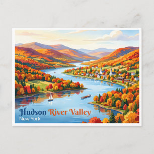 Cartão Postal Vale do Rio Hudson Nova York