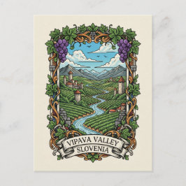 Cartão Postal Vale do Vipava, Eslovênia