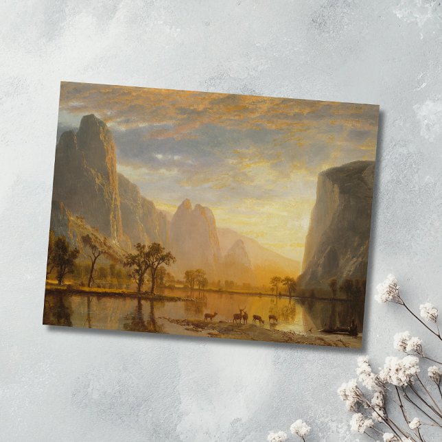 Cartão Postal Vale do Yosemite (1864) - Albert Bierstadt (Criador carregado)