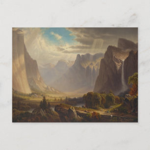 Cartão Postal Vale do Yosemite por Thomas Hill