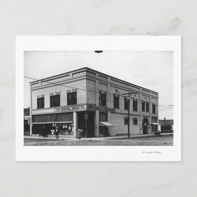 Cartão Postal Vale, Oregon Town View de Nelson Block Photograp (Frente)