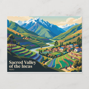 Cartão Postal Vale Sagrado dos Incas Peru