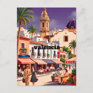 Cartão Postal Valência, Valenciana, Espanha Arte de Parede, Imp