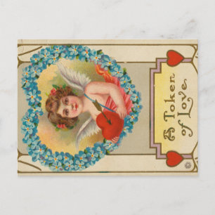 Cartão Postal Valentine Antigo, Stecher Litho Company, cerca de