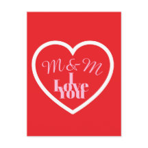 Valentines day Post card