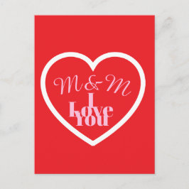 Cartão Postal Valentines day Post card
