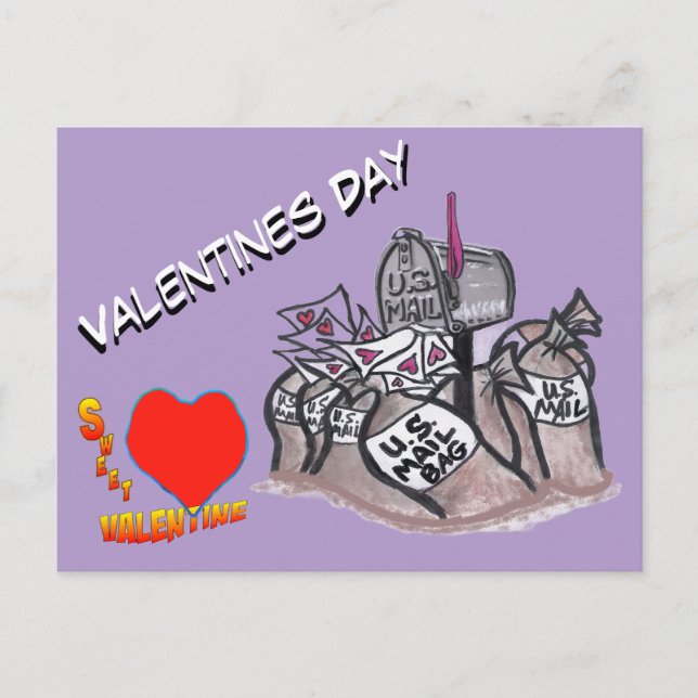 Cartão Postal Valentines Day, Sweet Valentine Cust. Postcard (Frente)
