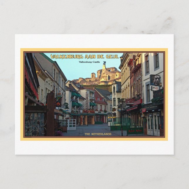 Cartão Postal Valkenburg Castle Ruins (Frente)