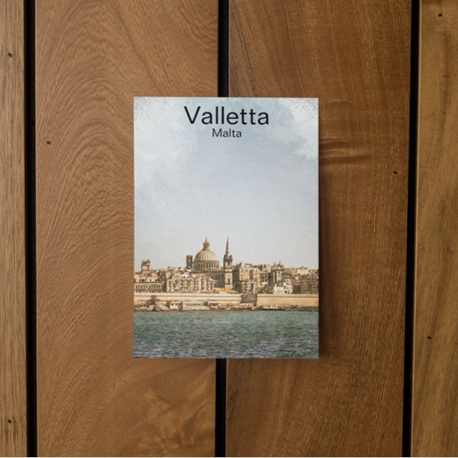Cartão Postal Valletta Malta Mediterrâneo (valletta malta postcard)