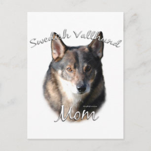 Cartão Postal Vallhund Mãe 2 Sueco