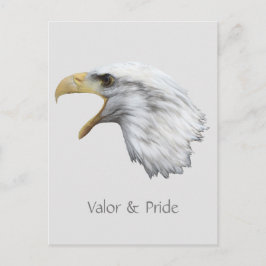 Cartão Postal Valor e Orgulho da Águia Cálida personalizável