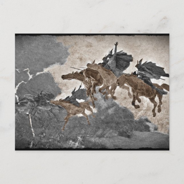 Cartão Postal Valquírias na Tempestade (Frente)