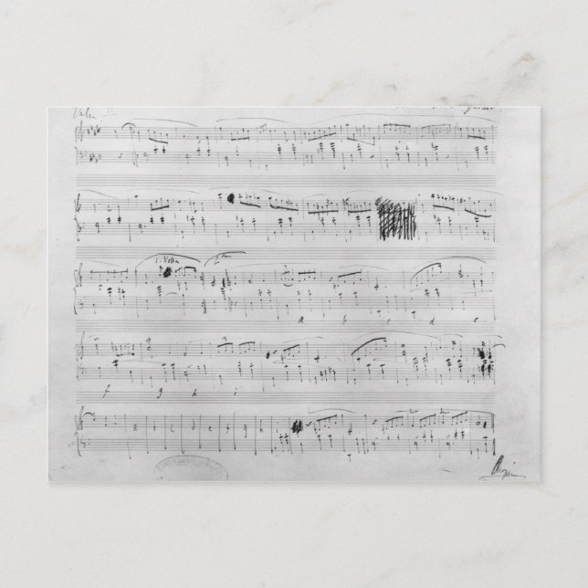 Cartão Postal Valsa no menor de F (Frente)