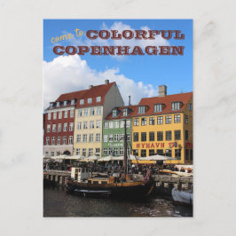 Cartão Postal VAMOS A COLORIDA Copenhaga Dinamarca