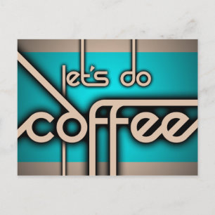 Cartão Postal vamos de café