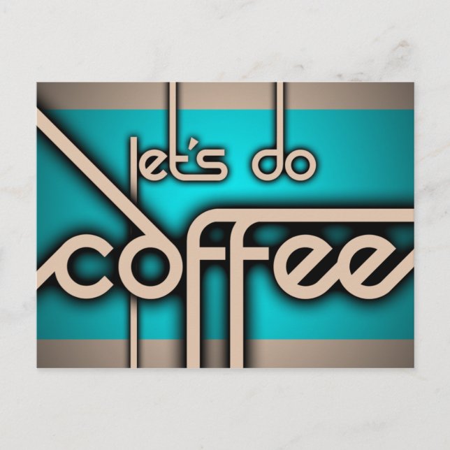 Cartão Postal vamos de café (Frente)