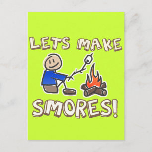 Cartão Postal Vamos fazer S'mores!