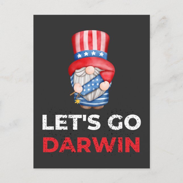 Cartão Postal Vamos Go Darwin (Frente)