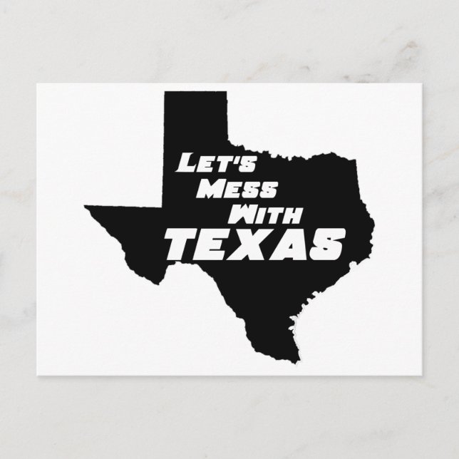 Cartão Postal Vamos Mess com Texas Black (Frente)