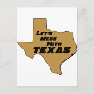 Cartão Postal Vamos Mess com Texas Brown