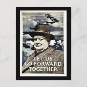 Cartão Postal Vamos Para A Guerra