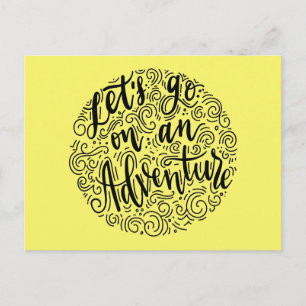Cartão Postal Vamos para uma aventura