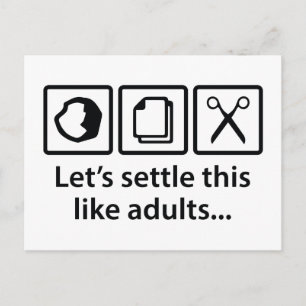 Cartão Postal Vamos Serve Isto Como Adultos...