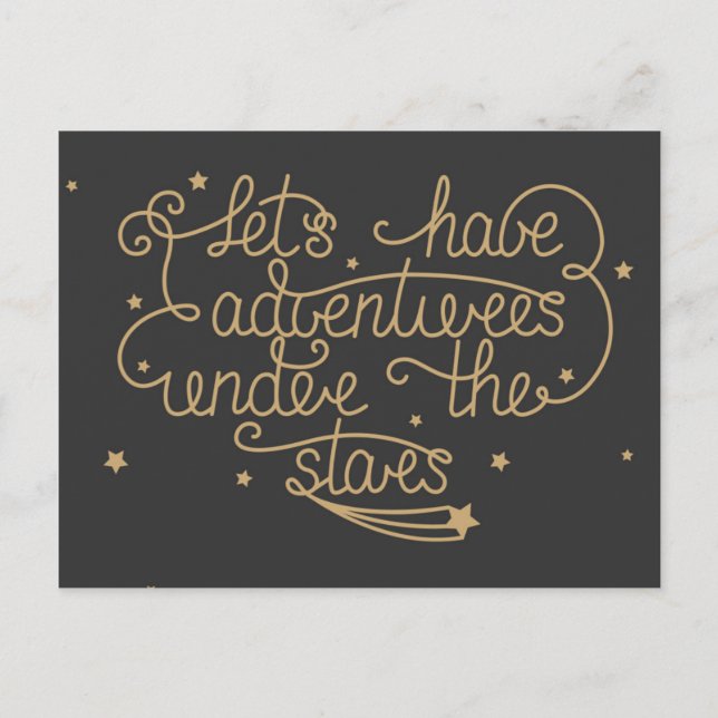 Cartão Postal Vamos Ter Aventuras (Frente)
