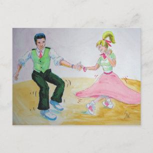 Cartão Postal Vamos todos fazer os dançarinos giratórios