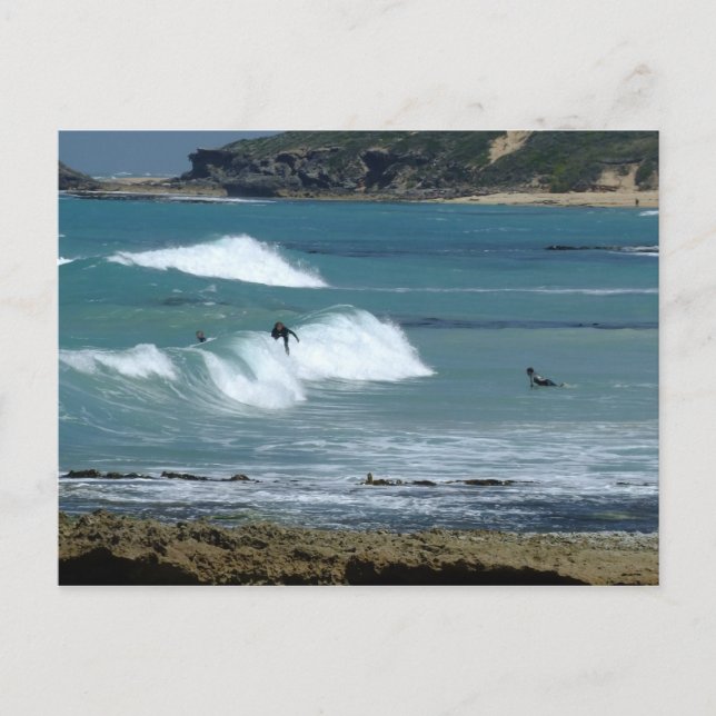 Cartão Postal Vamos vai surfar! (Frente)