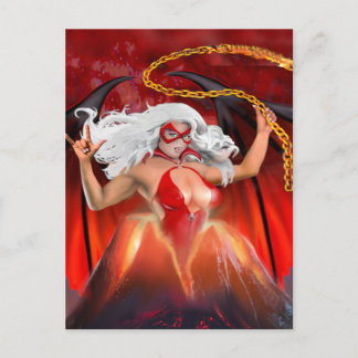 Cartão Postal Vampira Rebelde: A Fuga Vulcânica