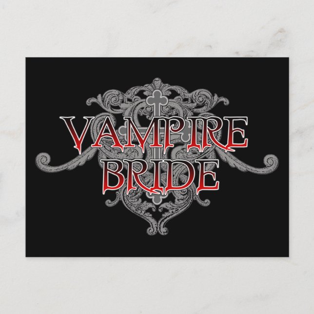 Cartão postal Vampire Bride (Frente)