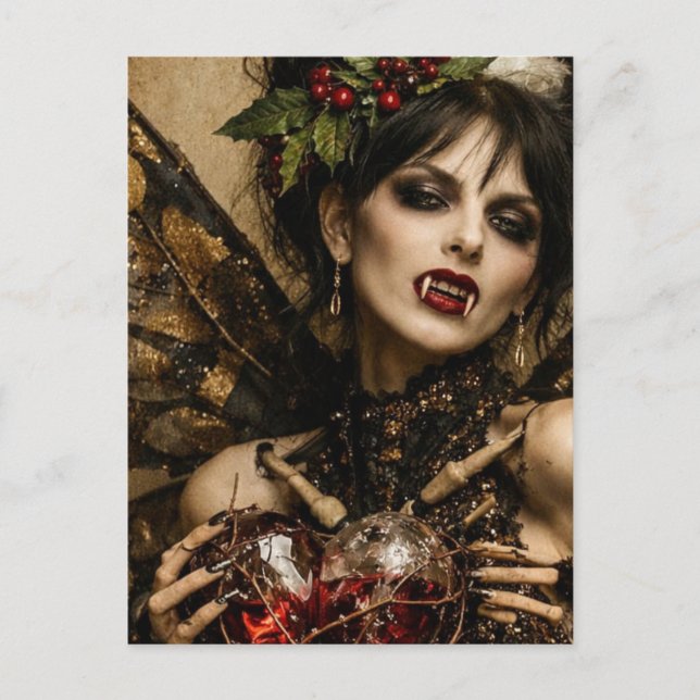 Cartão Postal Vampiro de Natal (Frente)