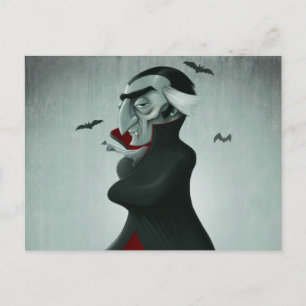 Cartão Postal Vampiro halloween